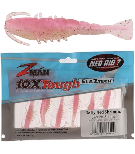 Amazon.com : Z-Man SNS25-267PK6 Salty Ned Shrimpz 2.5
